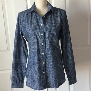 Loft button down blouse. EUC